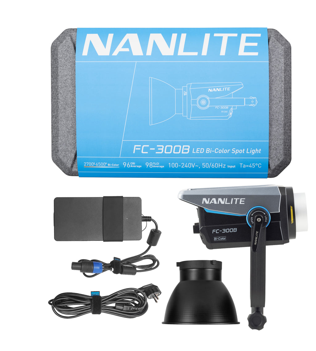 NANLITE FC-300B Bi-Color Reportage- und Studio-Scheinwerfer