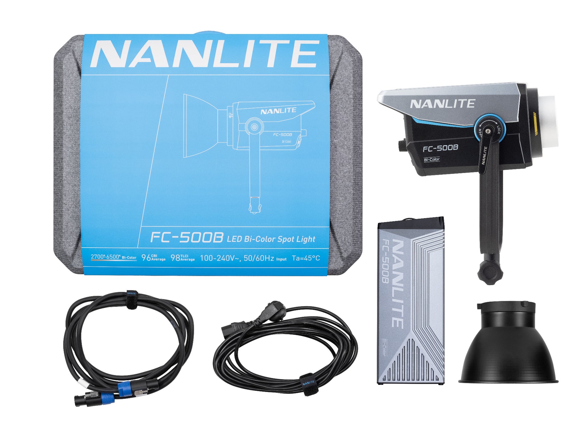 NANLITE FC-500B Bi-Color Reportage- und Studio-Scheinwerfer